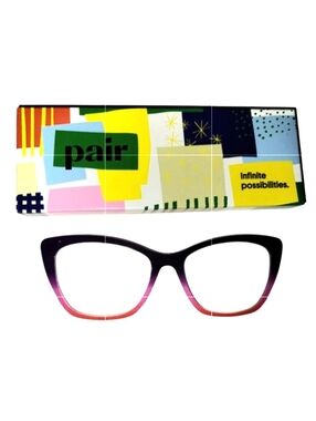 Pair Eyeweat Brand Wanda Style Magnetic Topper "The Grape To Punch Gradient"